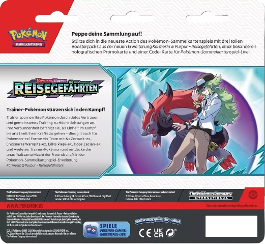 Pokemon Reisegefährten: Irokez 3-Pack Blister
