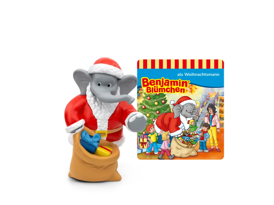 Tonies Hörspielfigur Benjamin Blümchen als Weihnachtsmann